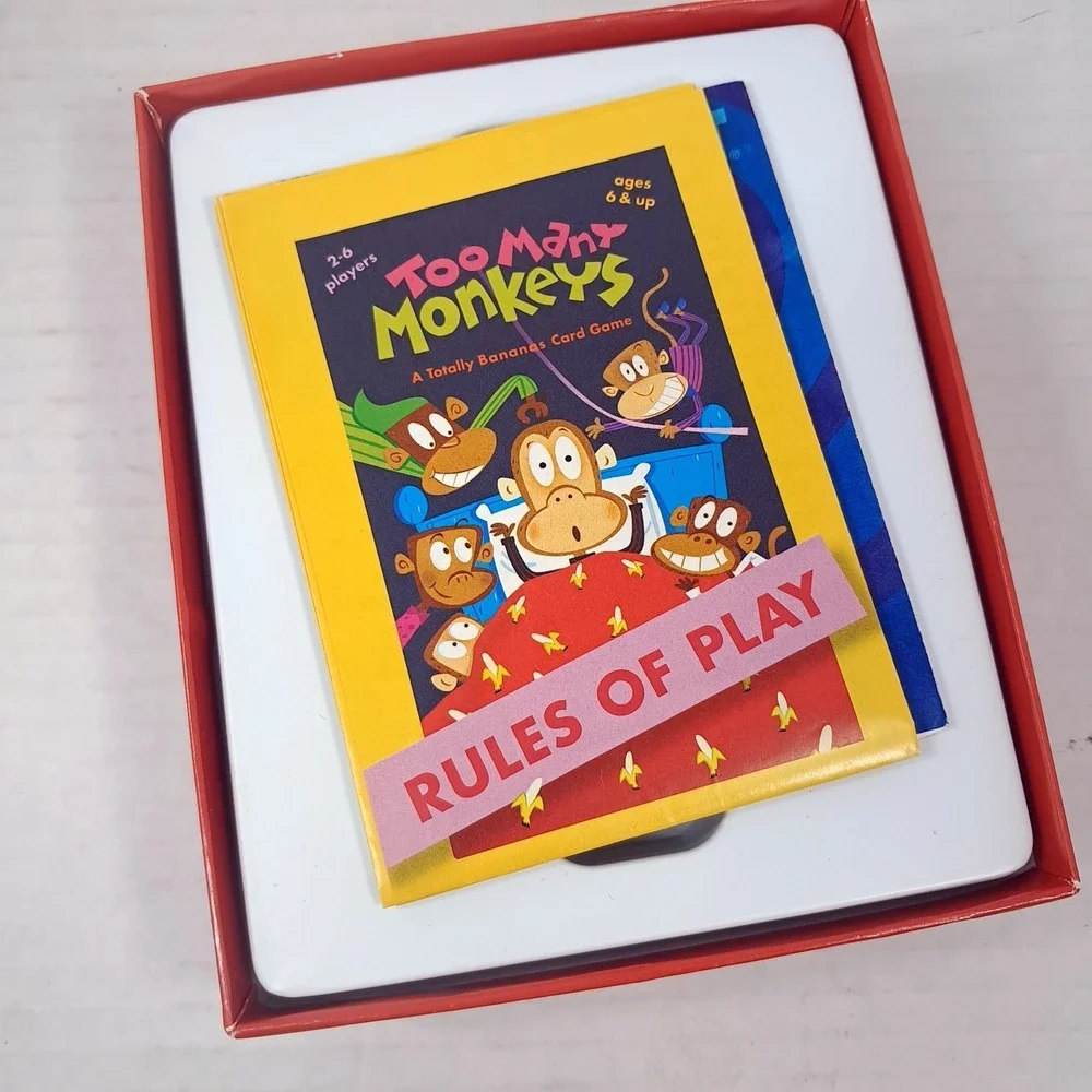Too Many Monkeys A Totally Bananas Card‎ Game kids Gamewright 2009 Complete